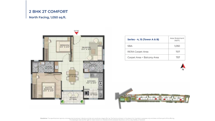 3 BHK Floor Plan